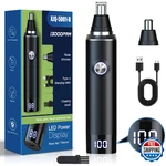 Ginity Ear & Nose Hair Trimmer W/ Led Display, Painless Usb Rechargeable For Men. Fixed Price $44.92.