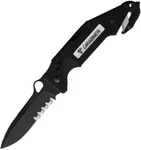Fox Utility Rescue Folding Knife 4" N690 Steel Blade Black Textured G10 Handle. Fixed Price $291.75.