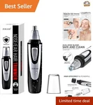 Compact Stainless Steel Hair Trimmer - Dual Blade, Versatile For All Types. Fixed Price $17.99.