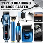 Professional Men Hair Clipper Set Cordless Electric Trimmer Rechargeable Shaver. Fixed Price $34.99.