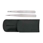 Tweezerman Professional Petite Set Slant And Point Black Leather Case. Fixed Price $26.99.