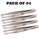 Pack 04 Forgica Professional Stainless Steel Tweezers. Fixed Price $13.99.