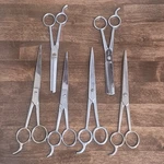Lot Of 6 Vintage Sheers Scissor Hair Cutting Altest Case Xx Thinit Set Stainless. Fixed Price $35.00.