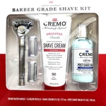 Cremo Classic Barber Grade Shaving Kit W/razor +3 Blades, Cream, Balm New. Fixed Price $19.00.