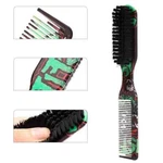 Heir Double-sided Comb Printed Pattern Beard Styling Brush Professional. Fixed Price $7.45.
