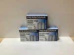 New Personna Barber Comfort Coated Double Edge Razor Blades BP9020 3 Pack. Fixed Price $39.99.