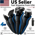 4-IN-1 Electric Shaver Razor Waterproof Cordless Rechargeable Head Beard Trimmer. Fixed Price $14.49.