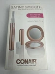 Conair Satiny Smooth Dual Blade Precision Trimmer W/ Bonus Compact Mirror. Fixed Price $5.72.