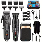 Professional Hair Clippers For Men, Cordless Barber And Trimmer Set. Fixed Price $29.99.