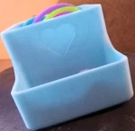 3-D Printed Hair Tie Bobby Pin Holder W/ Heart Super Cute!. Fixed Price $10.00.