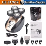 5-IN-1 Rotary Electric Shaver 4D Rechargeable Bald Head Hair Beard Trimmer Razor. Fixed Price $19.99.