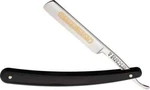 Dovo Inox / 8" Etched Stainless Blade Black Handle Straight Razor - 15381387. Fixed Price $149.00.