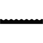 Trend Terrific Trimmers Border - Scalloped 2.3" X 39 Ft Black (T9872). Fixed Price $12.88.