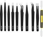 Precision Tweezers Set 10 Piece, Esd Safe Anti-static Stainless Steel Kit With. Fixed Price $13.55.