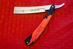 Dark Side Blades Straight Razor With Relief Of The Red Grim Reaper In Steel. Fixed Price $17.99.