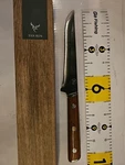 Tan Ren Stainless Steel Fillet Knife With Wooden Handle. Fixed Price $13.47.