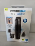 Conair Showerproof Face And Body All-in-one Hair Trimmer Set, 14-PIECE. Fixed Price $15.00.