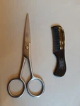 Viking Revolution - Beard And Mustache Scissors W/comb. Fixed Price $14.99.