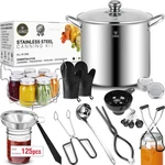 Beginner's Canning Supplies Kit: Water Bath Pot, Tools & Accessories Set. Fixed Price $123.99.