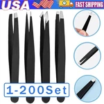 Eyebrow Tweezers Clip 4PIECE Hair Beauty Pluckers Stainless Steel. Fixed Price $36.74.