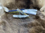 Dovo 5/8 Mop/cracked Ice Solingen Germany Straight Razor With 24KT. Gold Etch+. Fixed Price $192.72.