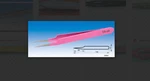 Vetus CS-5A Pink Isolation Eyelash Extension Tweezer Offset Fine Point Tips. Fixed Price $10.99.