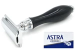 Parker 111B Safety Razor Black Resin Handle & 5 Astra Blades Wet Shaver. Fixed Price $47.37.
