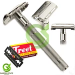 Pro Men's Safety Razor Twist Handle Butterfly Open Double Edge Blade Hair Shaver. Fixed Price $14.99.