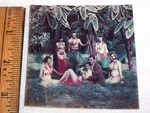 " Hawaii Vintage Circa 1960 Photo , Exotic Lei Bare Chest Man Young Women Legs. Fixed Price $20.30.