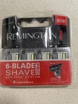 Remington 6 Blade Shave Pro Shaving System 4 Cartridges New Box. Fixed Price $16.95.