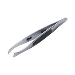 Kai Stylish Tweezers Slanted Tip Silver Anti-slip HK0425. Fixed Price $31.12.