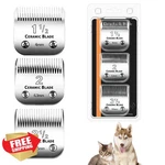Hongnal 3PC Clipper Blades Set, Andis Oster Compatible, 3/8" Cut. Fixed Price $75.00.