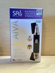 Spa Sciences Aiva Dual Precision Facial Hair Remover Trimmer 18K Gold Black. Fixed Price $18.95.
