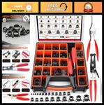 327PCS Spring Band Clamp Kit 1/4" To 1-1/2" 23 Sizes, Pliers & Tweezers For Ho. Fixed Price $129.99.
