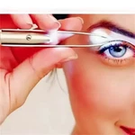 1PC Led Light Stainless Steel Eyebrow Tweezer Portable Hair Remover - New. Fixed Price $6.99.