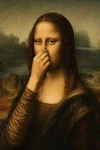 Mona Lisa Smelling Bathroom Funny Wall Art Toilet Humor Gift Poster Print Canvas. Fixed Price $79.90.