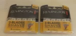 Lot Of 2 Remington 3-BLADE Shave Pro Shaving System 4 Cartridges Each New. Fixed Price $19.99.