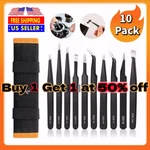 10 X Esd Precision Anti Static Tweezers Set Stainless Steel Tool For Electronics. Fixed Price $11.03.