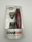 Conairman Beard & Mustache Trimmer GMT8NCS Corded Plug-in W/ 3 Combs -new Sealed. Fixed Price $24.99.