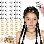 Tinkrstuff Gold Star Hair Clips, & SILVER-50PCS-1.18". Fixed Price $7.41.