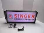 Singer Sewing Products Led Display Lighted Sign Lightbox Wall Hanging. Fixed Price $125.00.