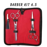 6.5" Professional Salon Hair Cutting Scissors Thinner Barber Shears Razor Kit. Fixed Price $35.99.