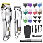 Hatteker Hair Clipper For Men Cordless Barber With T-blade Trimmer IPX7. Fixed Price $55.90.