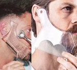 2PCS Men's Beard Shaping Tool Template, Guide Shaper With Inbuilt Comb,.... Fixed Price $10.71.
