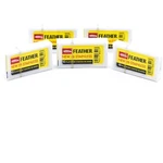 50 Feather Hi-stainless Platinum Double Edge Safety Razor Blades Packs Of 10. Fixed Price $15.94.