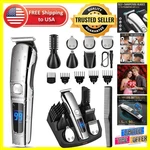 Waterproof Beard Trimmer & Multi-functional Grooming Kit Perfect Gift For Men. Fixed Price $63.64.