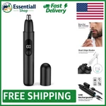 Ergonomic Ear And Nose Hair Trimmer With 360-DEGREE Blades Perfect For Travel. Fixed Price $17.09.