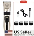 Pet Dog Cat Grooming Kit Rechargeable Cordless Electric Hair Clipper Trimmer Set. Fixed Price $15.49.