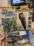 3PC. Dog Care: Wahl Clippers, Oster Gentle Paws Nail Trimmer, Pet. Fixed Price $25.00.
