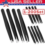 Eyebrow Tweezers Clip 4PIECE Hair Beauty Pluckers Stainless Steel. Fixed Price $86.85.